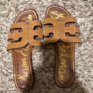 Sam Edelman Tan Slide Sandals